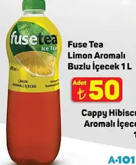 FUSE TEA LİMON AROMALI BUZLUK İÇECEK SOĞUK ÇAY 1 L fiyat ve kampanya bilgisi